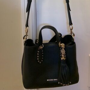Michael Kors Black Pebble Leather Purse
